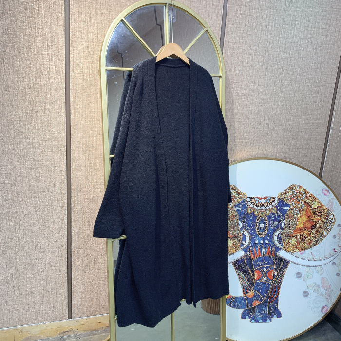 BR377孕妇黑色针织开衫90-150