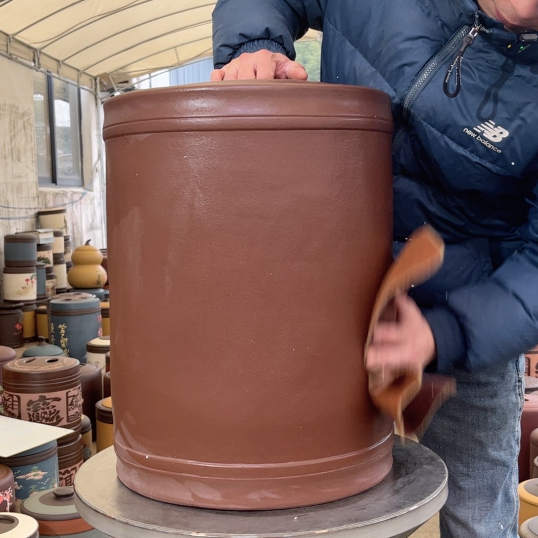 紫砂茶叶罐45 饼茶叶罐