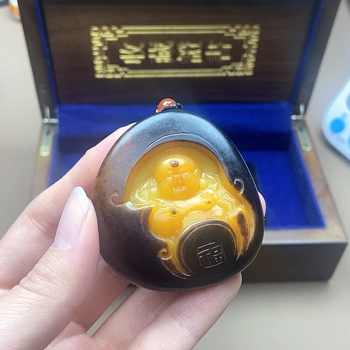 和田玉挂件未镶嵌雨****虹N