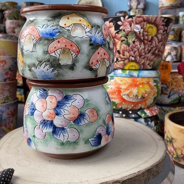 红陶景德镇艺术手绘作品