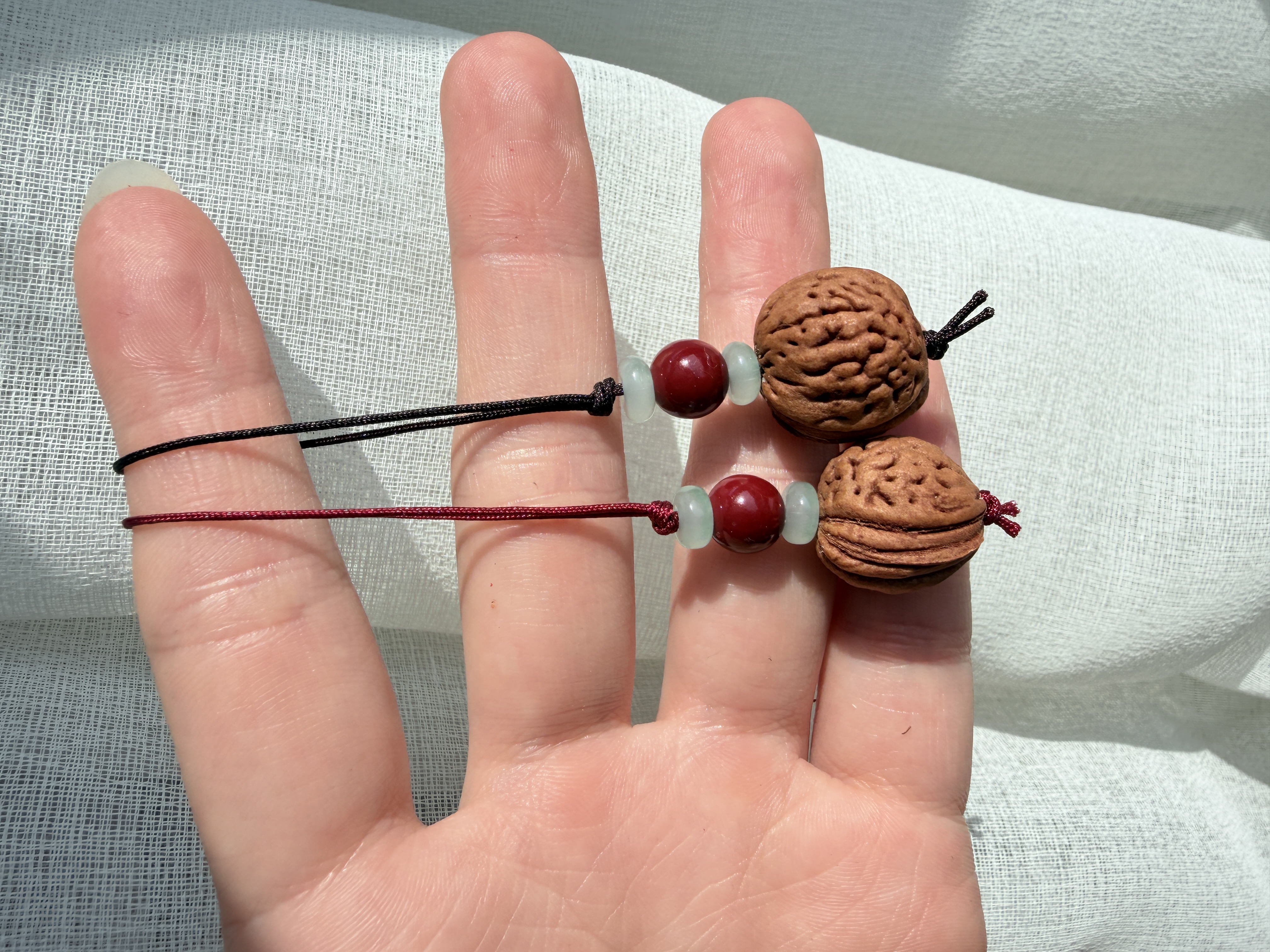 桃枭桃核福运手机链钥匙链文玩配饰