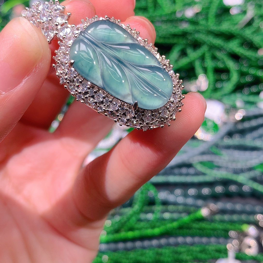 翡翠戒指未镶嵌天然翡翠