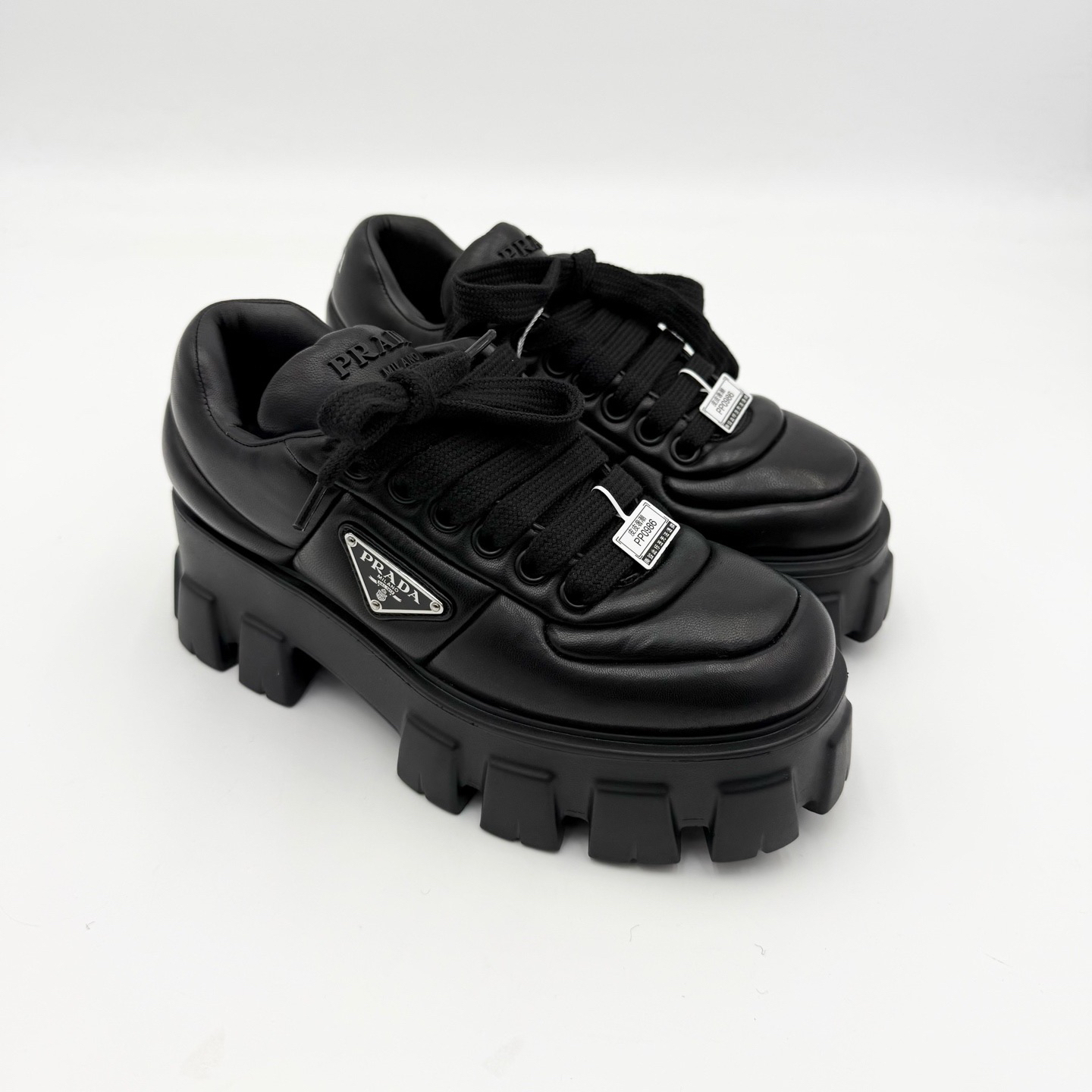 未使用 Prada/普拉达 36.5码/prada面包轮胎厚底鞋/pp0986