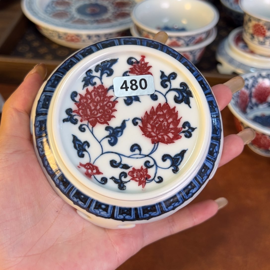 摆件480 景德镇陶瓷茶器百宝箱