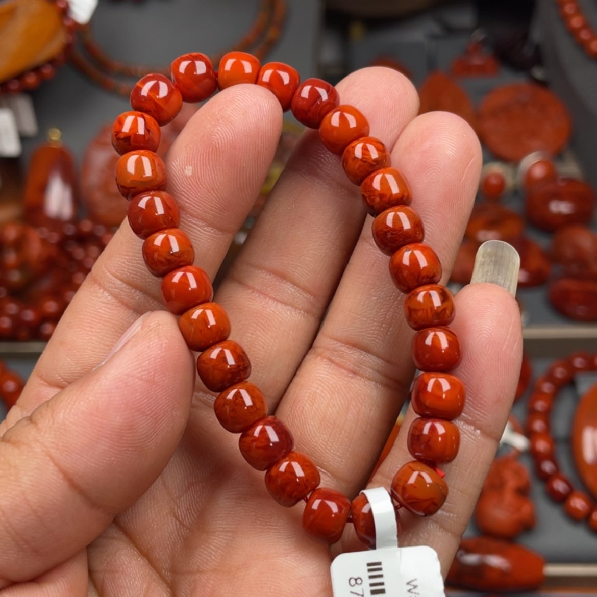 【闪购商品】南红玛瑙珠宝奇石未镶嵌单圈7