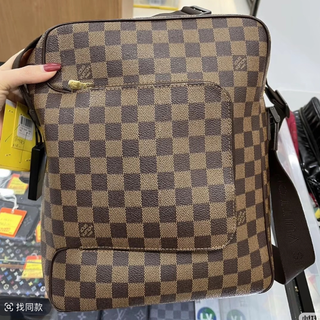 95新 LouisVuitton/路易威登 95新 LV棋盘格斜挎单肩相机包97755