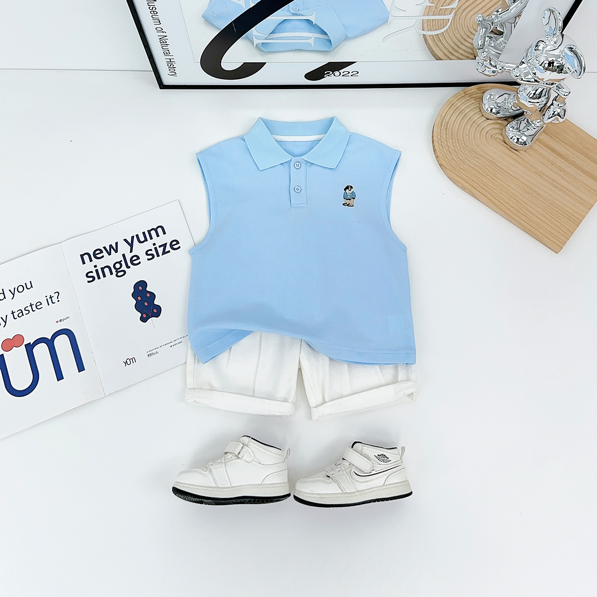 儿童夏装短袖POLO衫男童T恤薄款2025新款 BQ25681N 悠悠童话童装