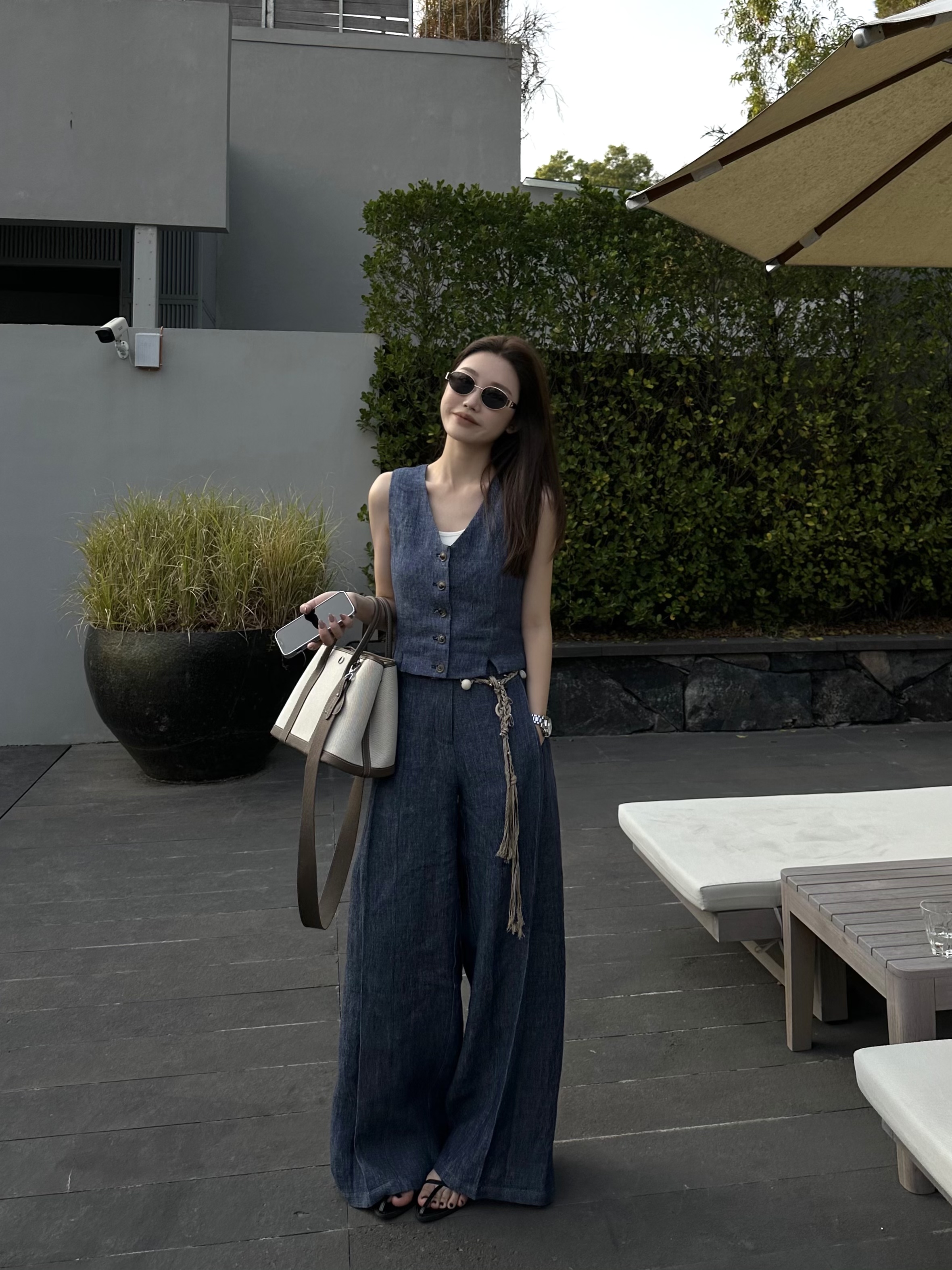 【TuanFit】显瘦简约风马夹小众时尚百搭单排扣复古小背心603025