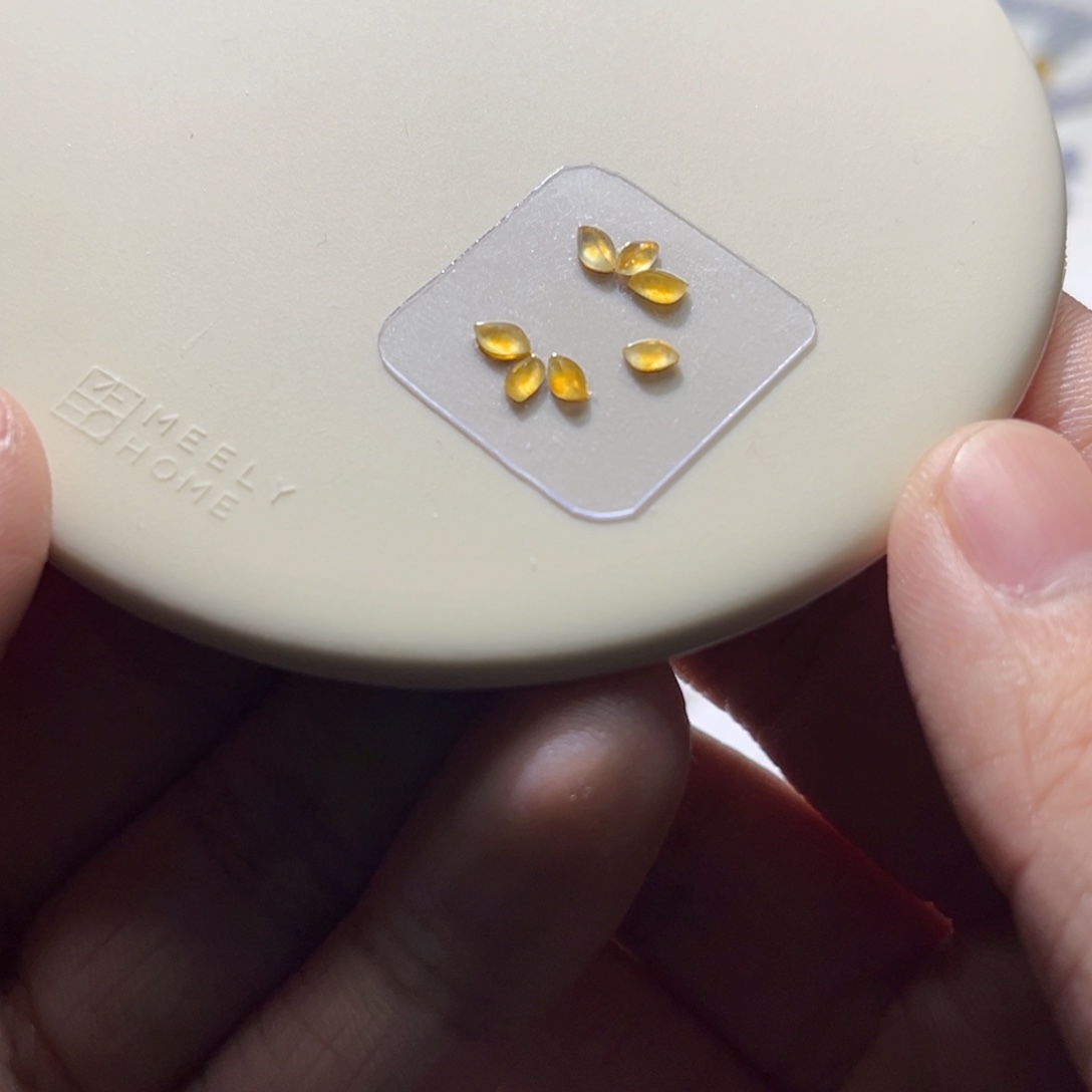 散珠翡翠裸石随型一组7颗