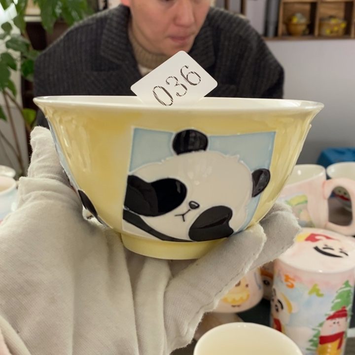 杯景德镇釉下彩手绘