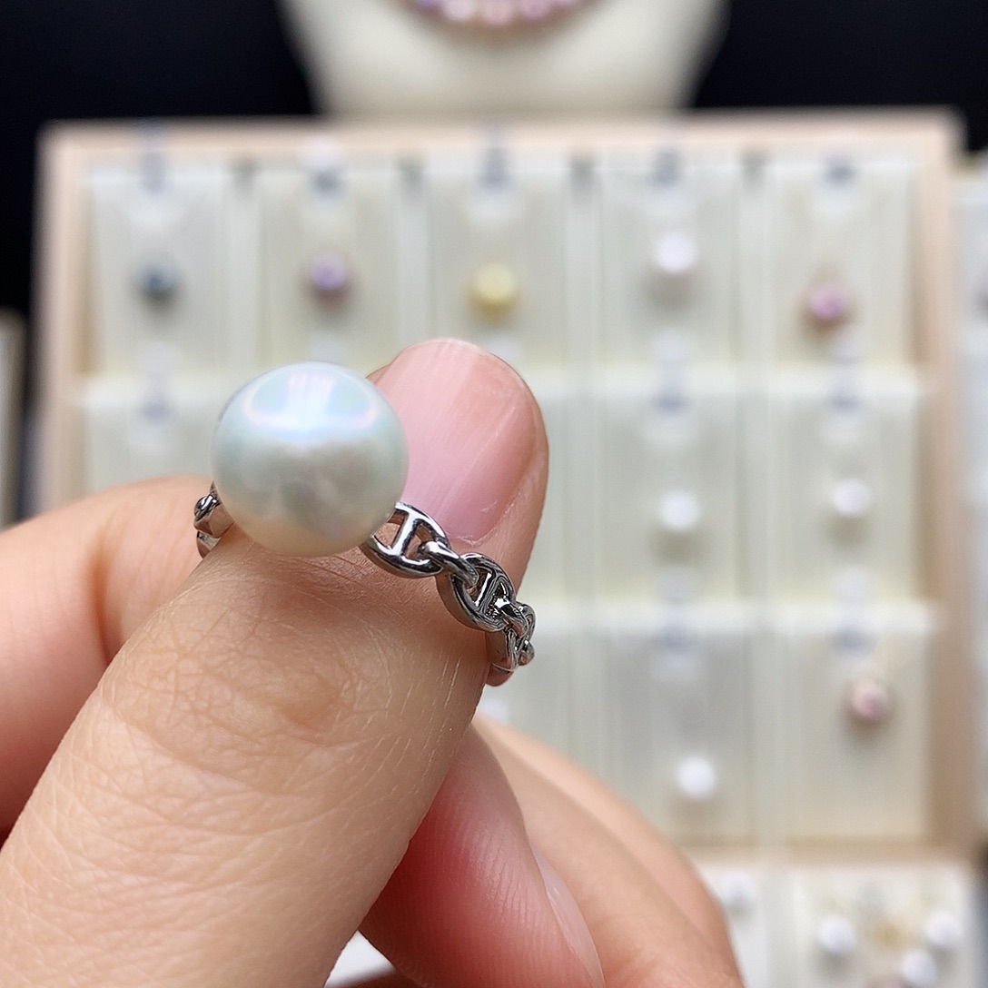 颈饰合金淡水珍珠