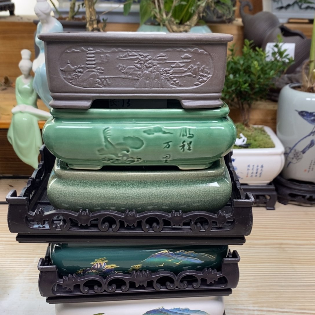 紫砂陶瓷艺术花盆花盆