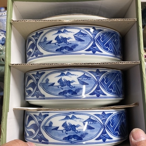 【闪购商品】碟蓝**堡中古瓷器默认瑕疵