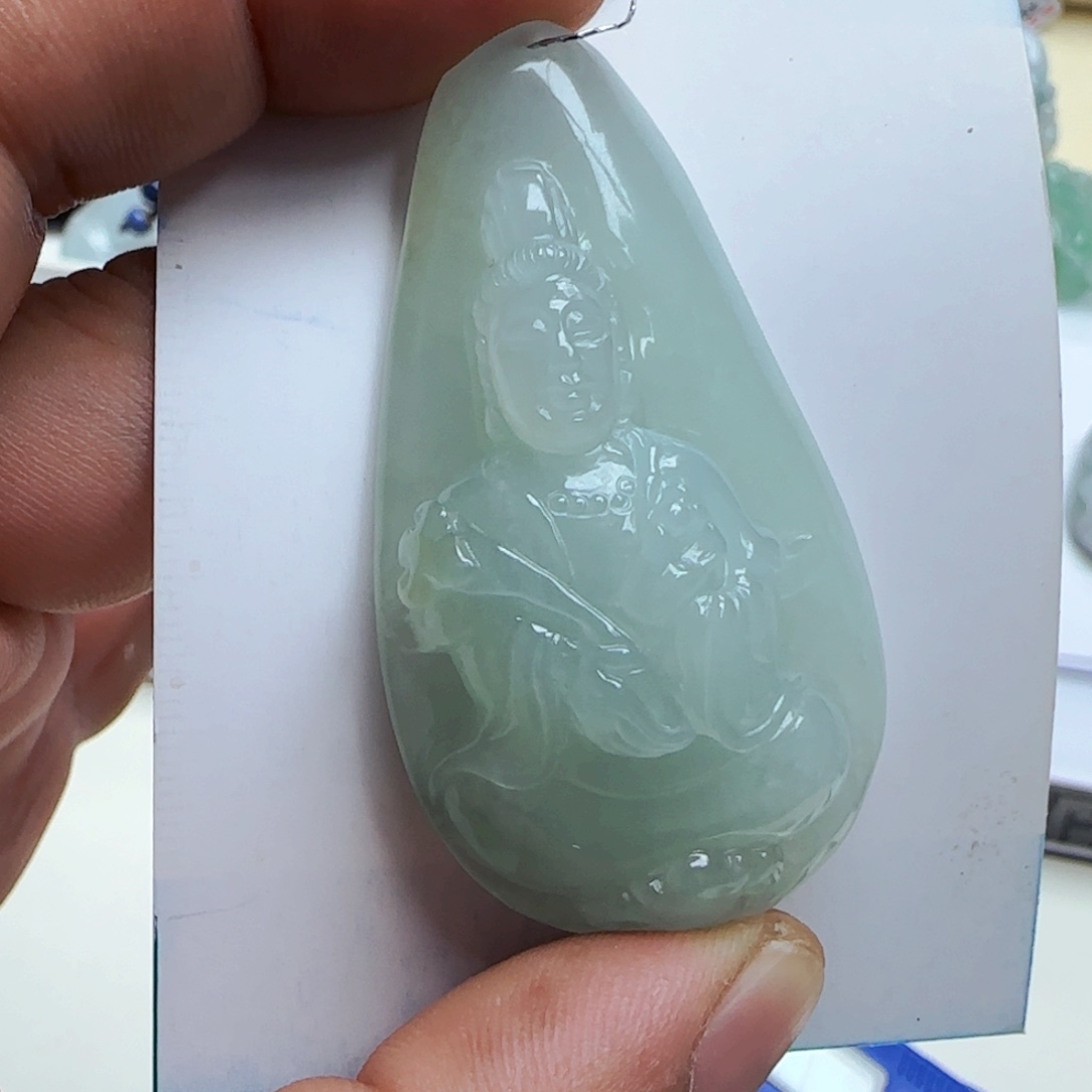 橘***子翡翠未镶嵌颈饰翡翠