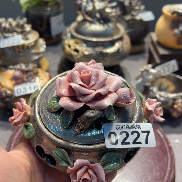 柴烧茶器，纯手工制作