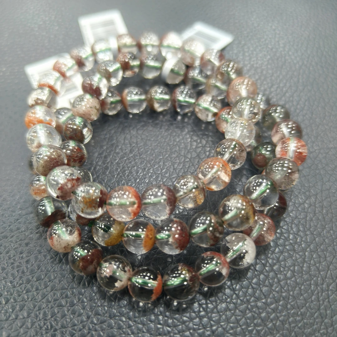 【书记甄选】天然四季幽灵单圈手链 多样性发一件 约7mm CK1123