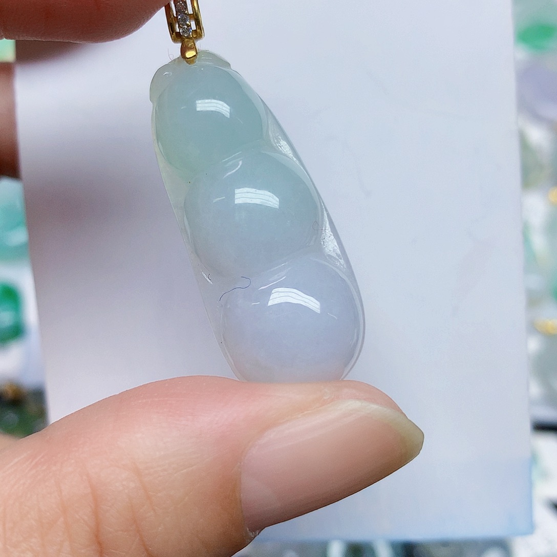 翡翠未镶嵌颈饰34568