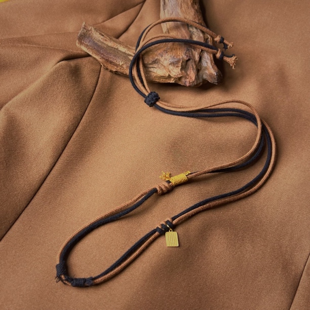 非金属布艺吊坠 纯手工编绳挂绳可调节