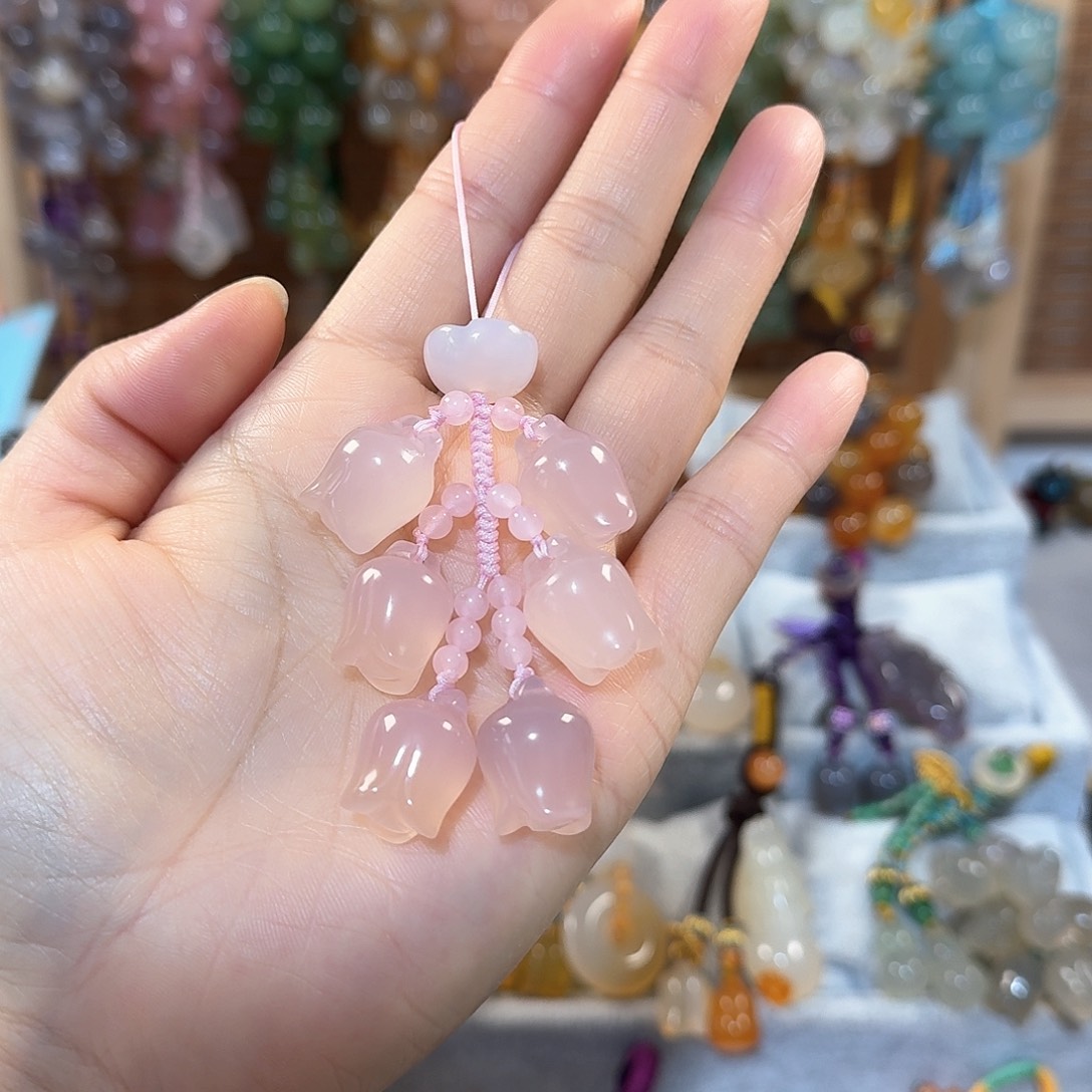 玛瑙/玉髓手机挂件未镶嵌