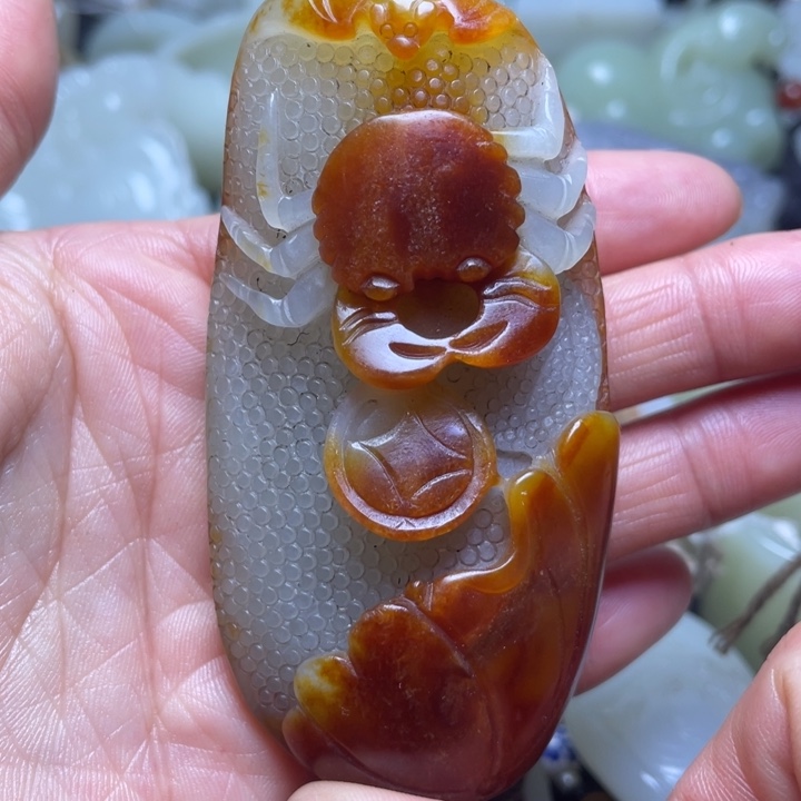 和田玉吊坠(不含链)未镶嵌