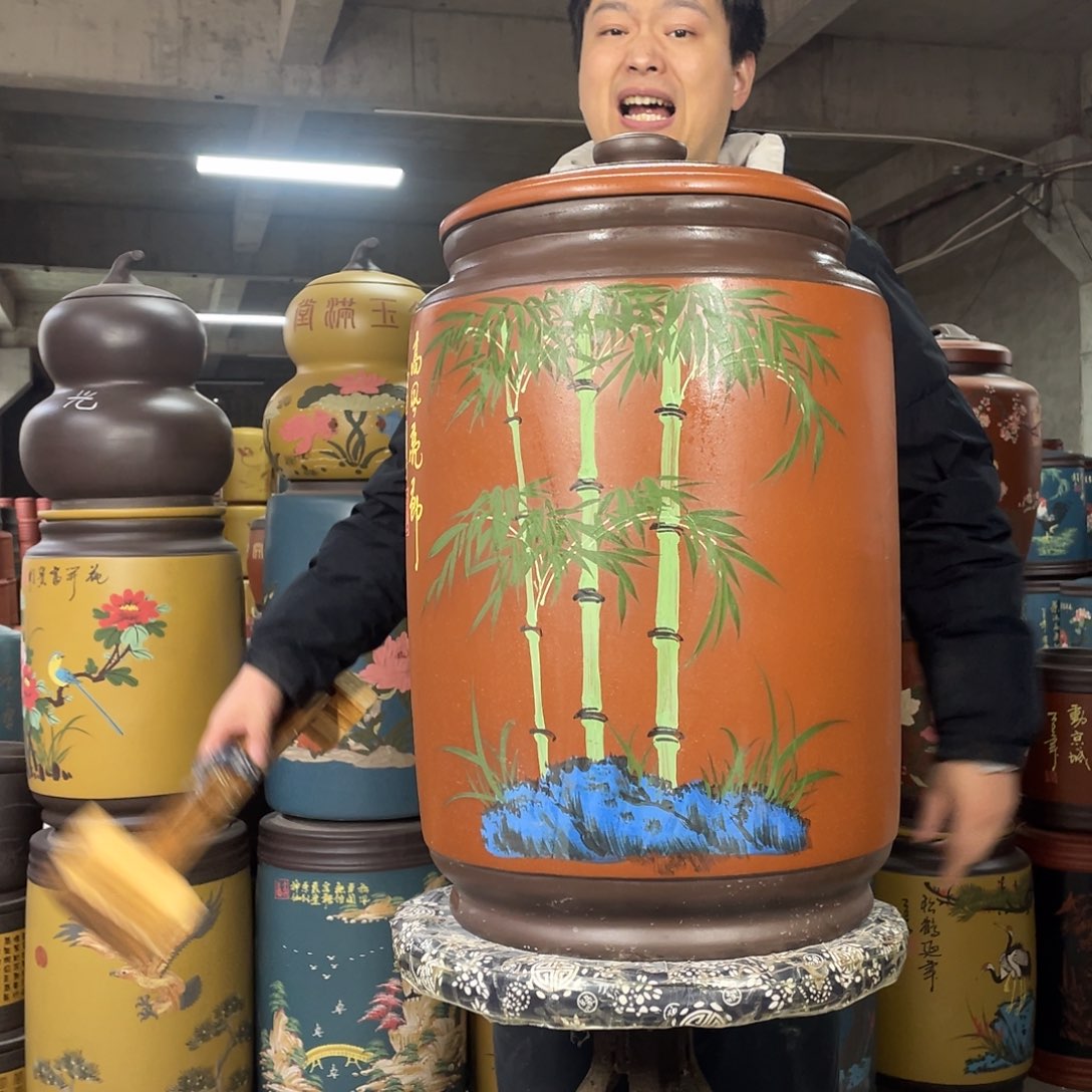 宜兴原矿紫砂茶叶罐