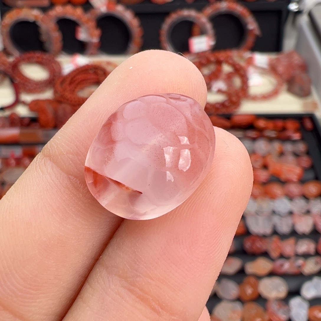 南红玛瑙未镶嵌颈饰龟甲