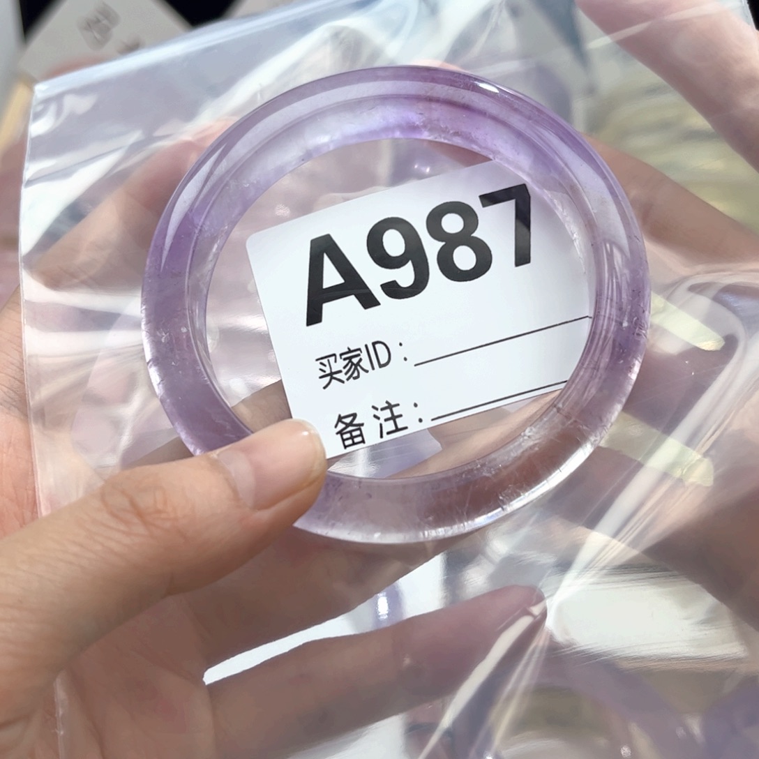 水晶手镯未镶嵌小*孩987紫水晶59