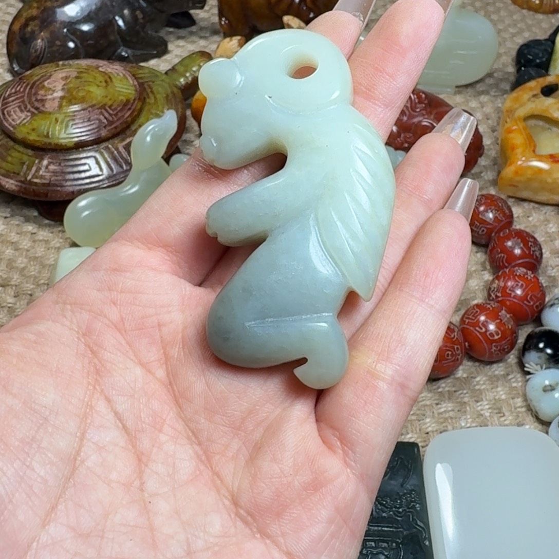 吊坠白玉菩提挂件