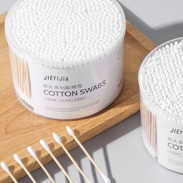 多功能棉签掏耳朵一次性双头家用卫生清洁棉二合一卸妆木质棉花棒