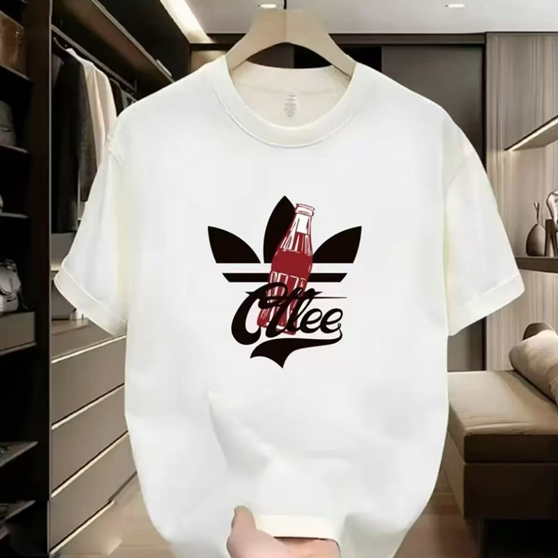 【一折清仓】夏季短袖男女同款情侣半袖圆领潮流印花薄款T恤