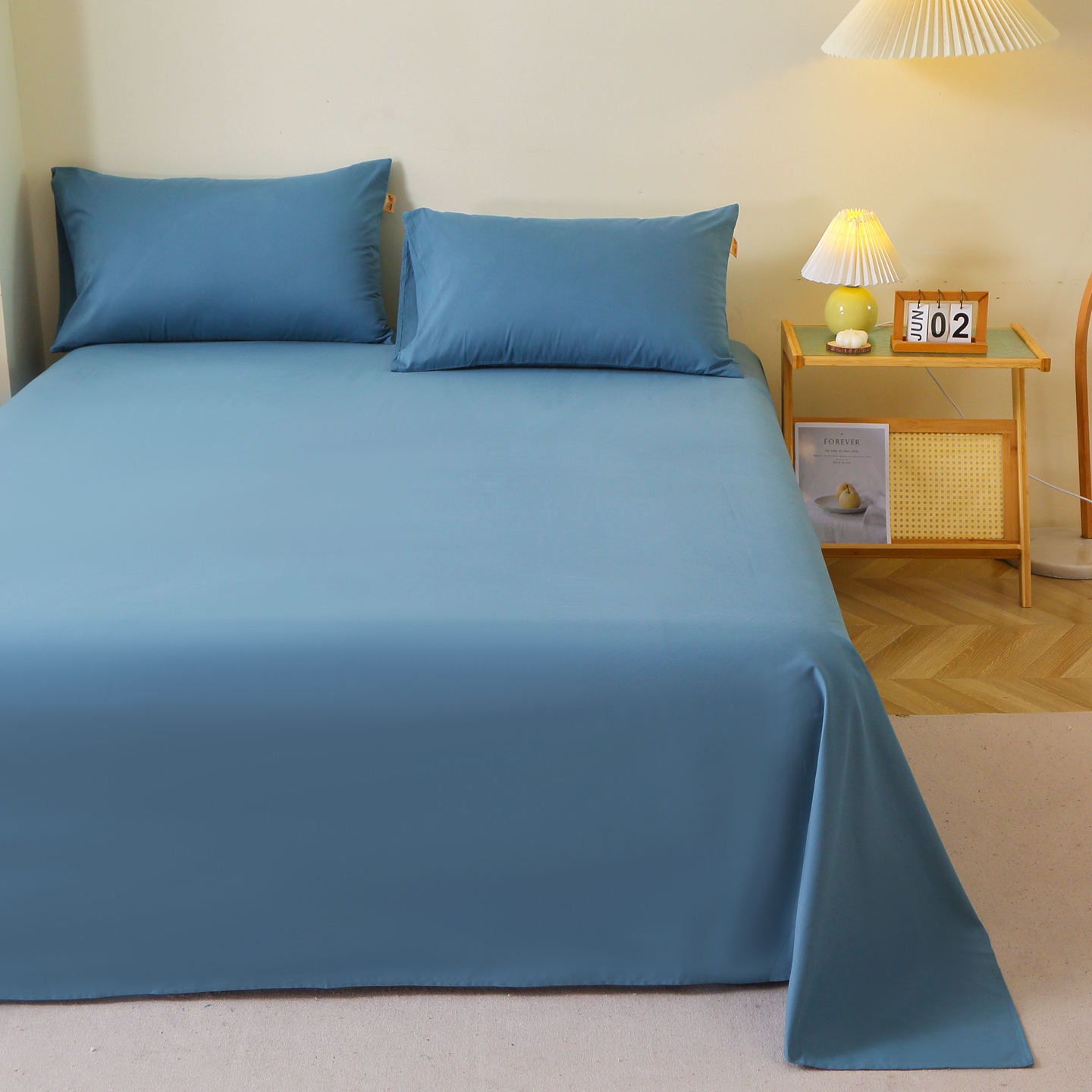 2025新款长绒棉A类纯棉亲肤舒适全棉单件床单纯色加厚