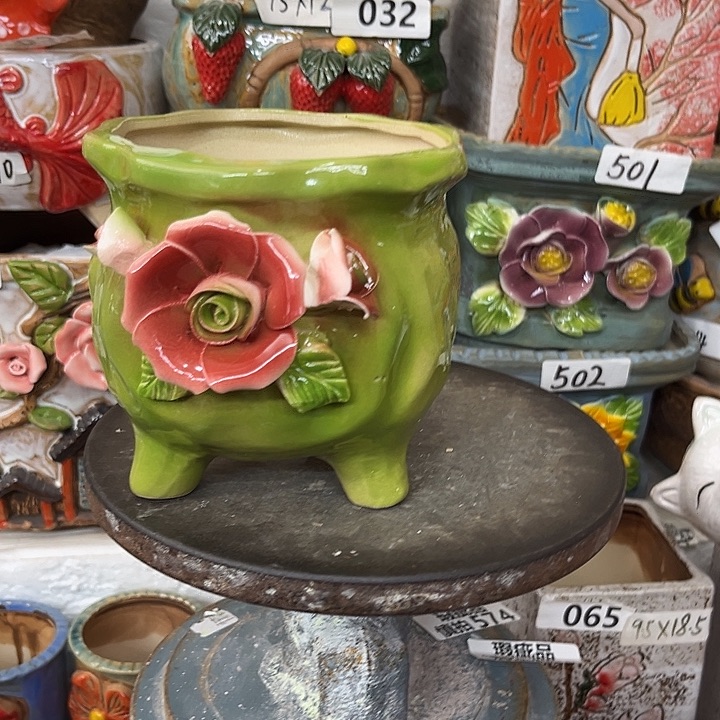 粗陶材质多肉花盆
