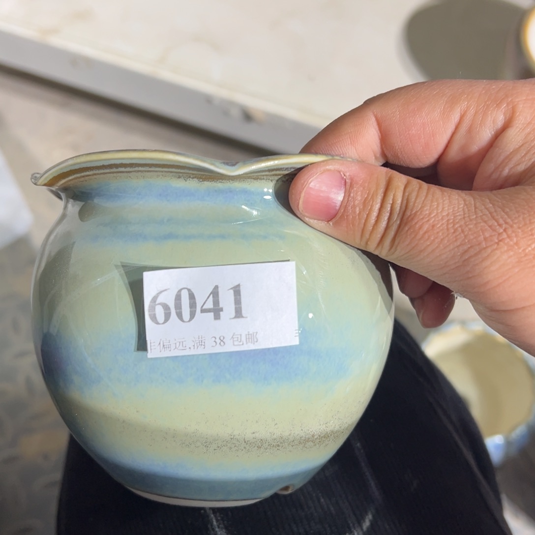 陶瓷口8高10 景德镇手工花盆