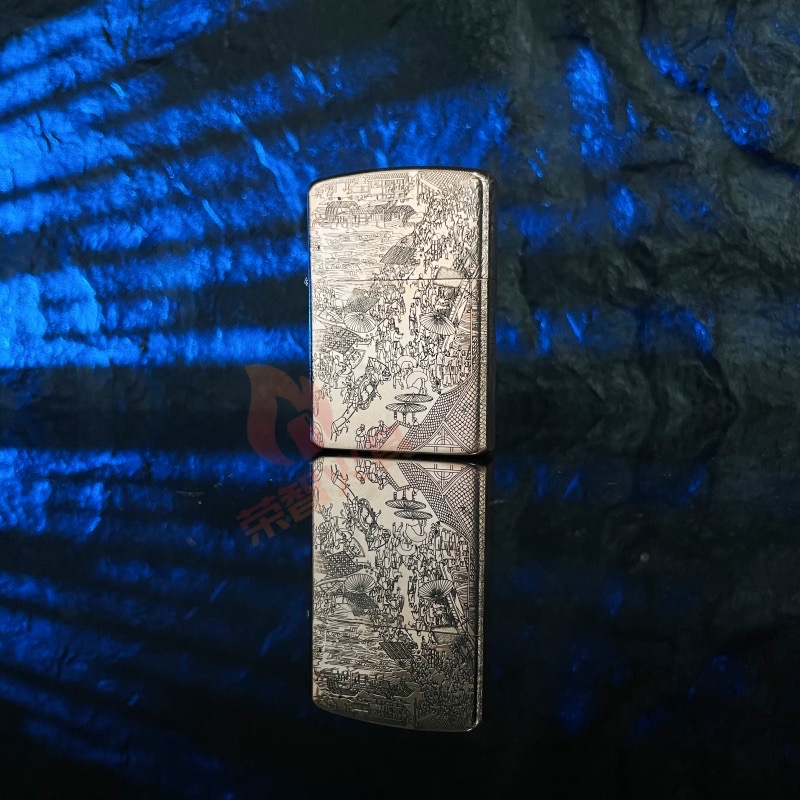 902紫铜外壳紫铜机芯清明上河图