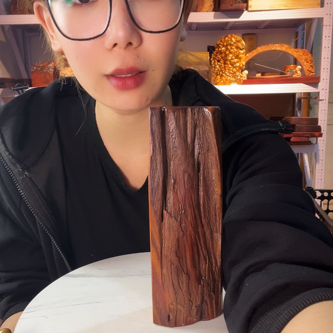 紫檀木类端景台铭**海