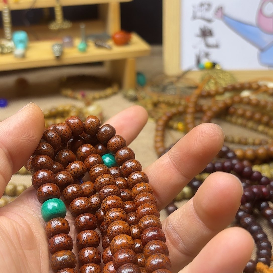 饼***干星月菩提吊坠灵动飘逸