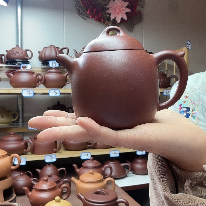 禅***茶壶紫砂秦权半手270毫升，底槽清40目