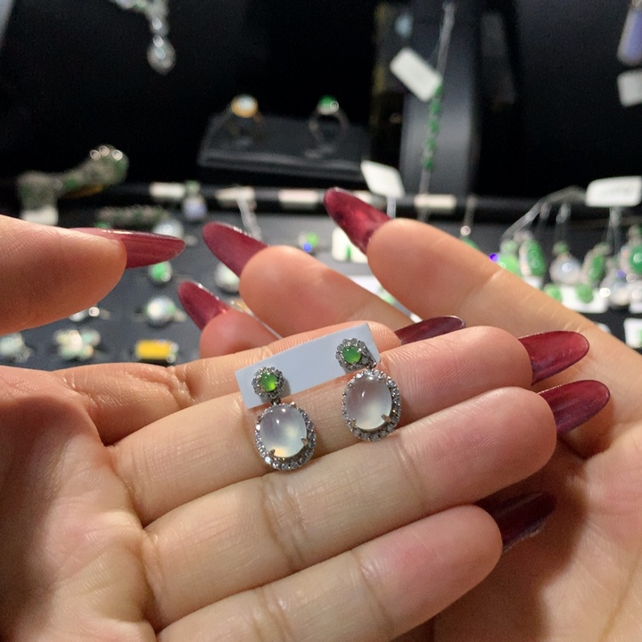 翡翠银S925镶嵌戒指