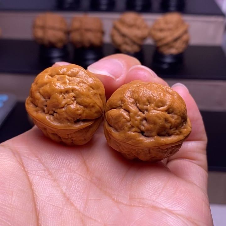 文玩核桃把件脑纹青蛙38