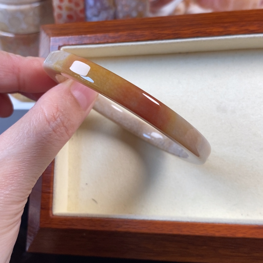 硅化珊瑚（珊瑚玉）未镶嵌手镯57.5口福利150