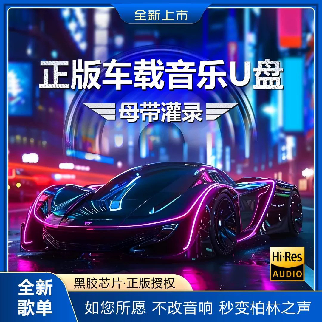 【新豪华版】车载音乐U盘流行歌曲DJ8090 电子琴纯音乐母带音源灌录