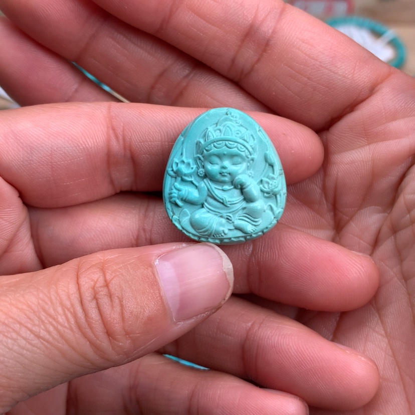 【闪购商品】绿松石度母宝宝未镶嵌?****?