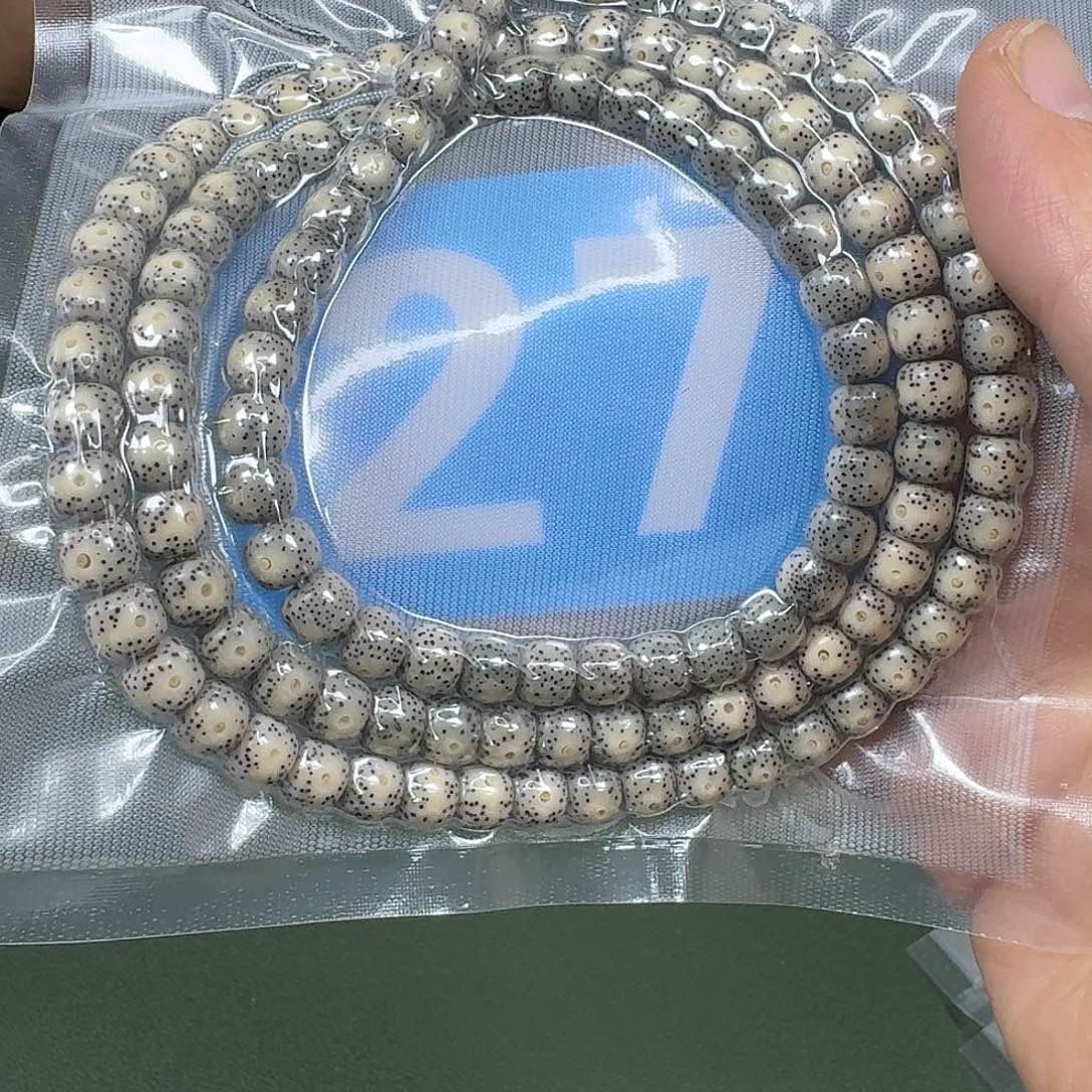 星月菩提吊坠石玉108。87尺寸。27