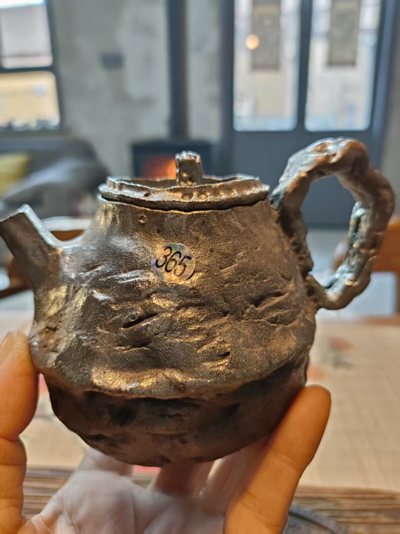 柴烧裸烧原矿泥料正手泡茶器365