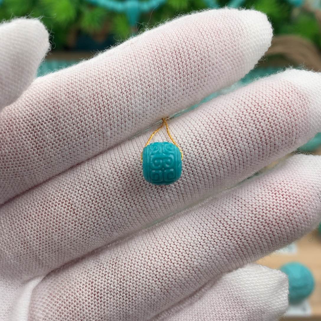 绿松石配饰未镶嵌卡8.3*7.4