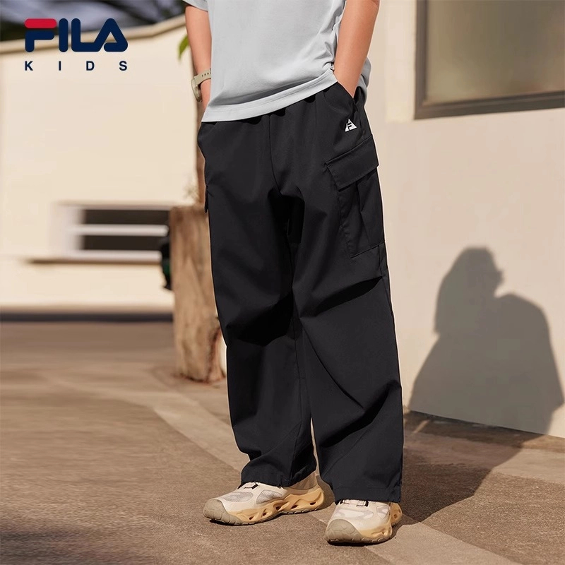 FILAKIDS斐乐儿童2025春季中大童潮流时尚百搭工装长裤K52B523803