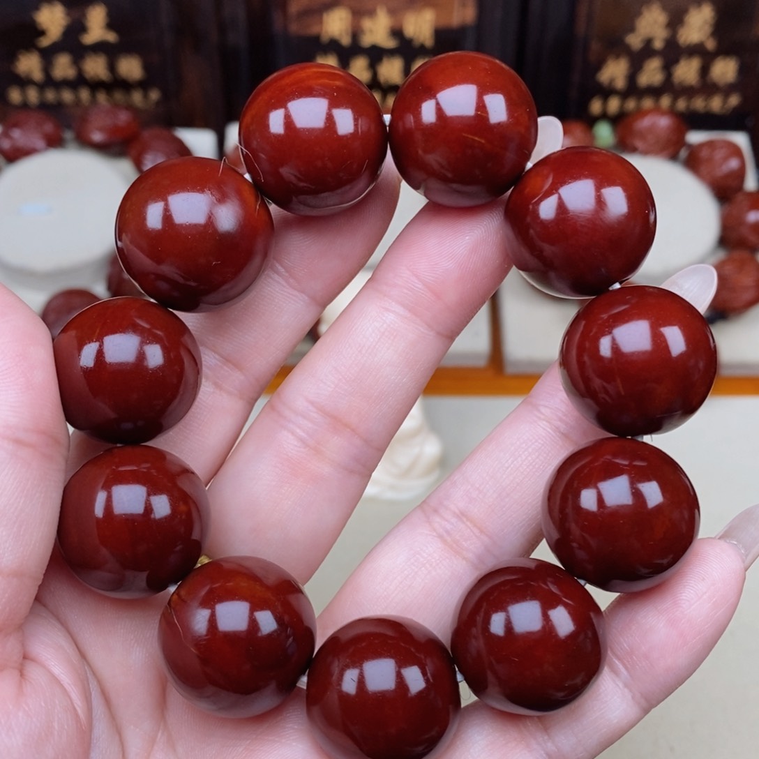 橄榄核吊坠正圆光珠