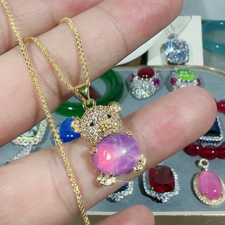 红宝石吊坠(赠链)未镶嵌