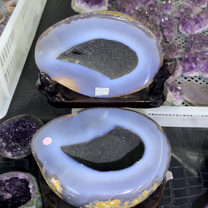水晶福利黑晶盆未镶嵌