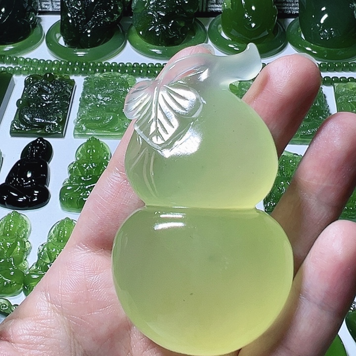 蛇纹石玉未镶嵌手把